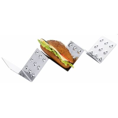 Szendvics kínáló három helyes, 33 x 8 cm  * street food * fast food *