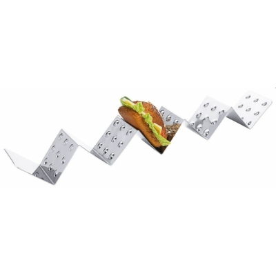 Szendvics kínáló 5 helyes,  57 x 8 cm * street food * fast food *