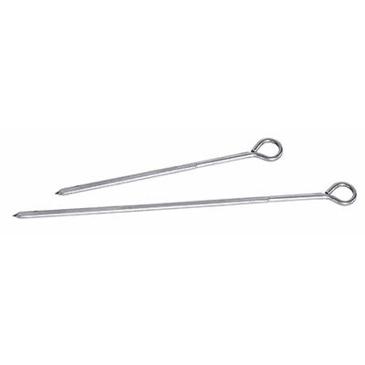 Lapos saslik tű 29 cm, 12 db-os szett