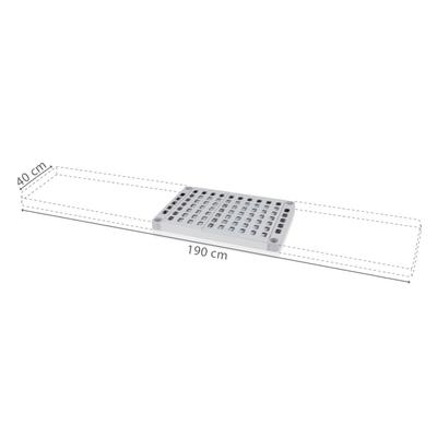 Polclap Aluplast állványhoz, 40 cm-es mélységgel - 1900x400 mm