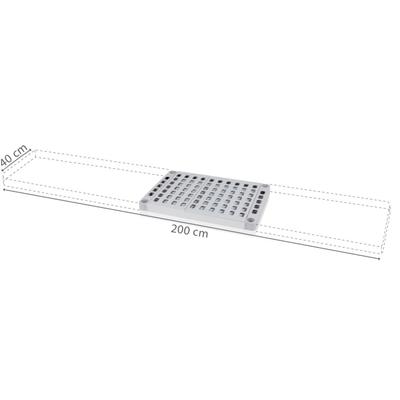 Polclap Aluplast állványhoz, 40 cm-es mélységgel - 2000x400 mm