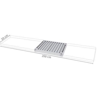Polclap Aluplast állványhoz, 50 cm-es mélységgel - 2000x500 mm