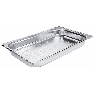 GN 1/1-es edény perforált 65 mm mély, 8,8 L, 530 x 325 x 65 mm