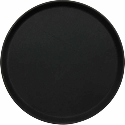 Csúszásmentes kör alakú felszolgáló tálca fekete ø405mm