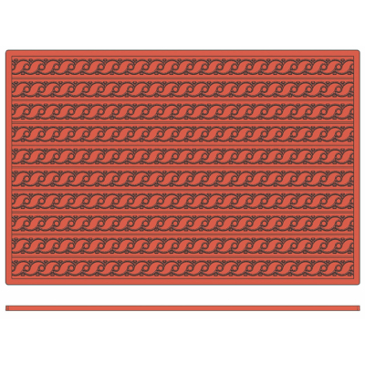 Szilikongumi lap - hullám mintával 60 x 40 cm